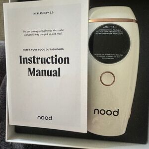 nood The Flasher 2.0 White & Rose Gold Home IPL Hair Removal Device